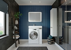 Акватон Тумба с раковиной Лондри 20 белая – фотография-5